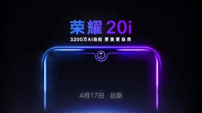 Honor 20i Launch Date