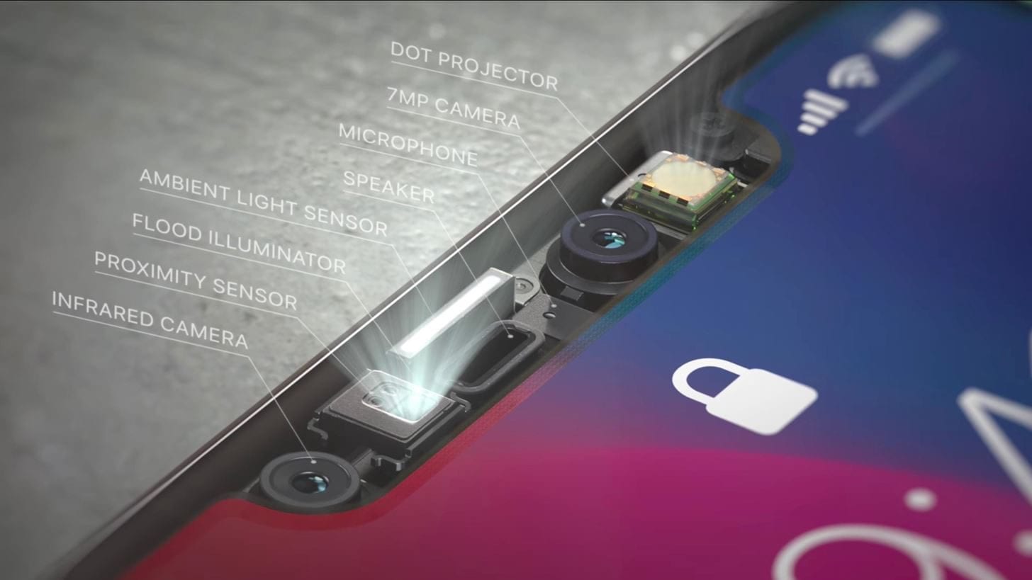 iPhone Face ID camera system