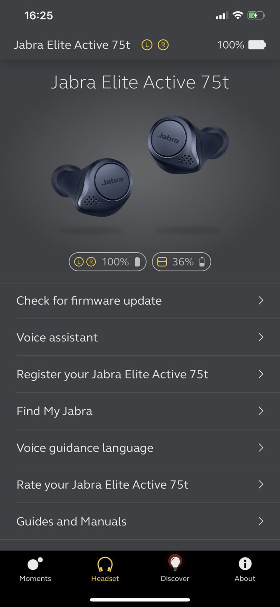 تطبيق Jabra Sound + - مراجعة Jabra Elite Active 75t 
