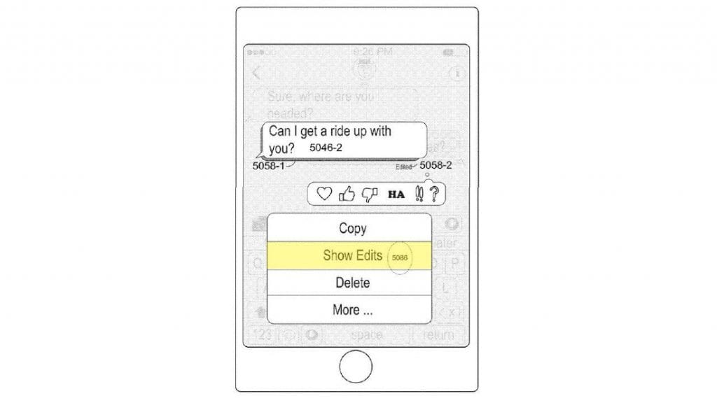 ابل تسجل براءة إختراع جديدة تتيح تحرير الرسائل المرسلة في تطبيق iMessage