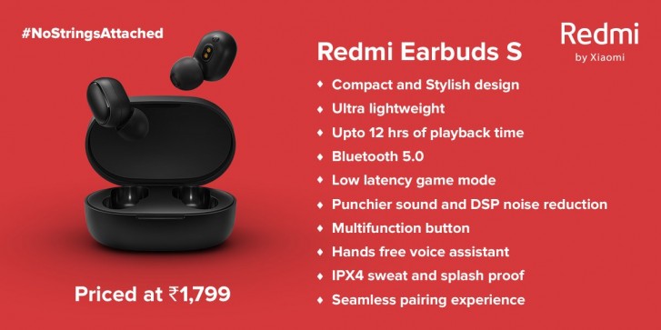 إطلاق Redmi Earbuds S في الهند غدًا ، مع تغيير اسم AirDots S