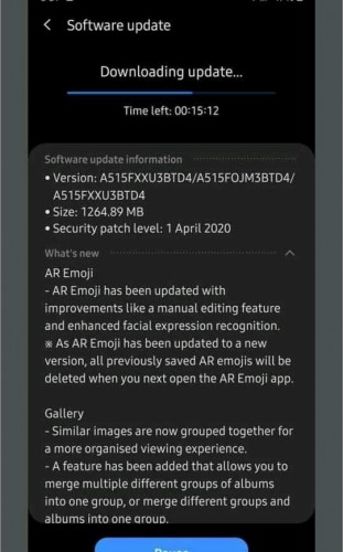 يحصل Samsung Galaxy A51 على تصحيح أمان One UI 2.1 و April مع آخر تحديث