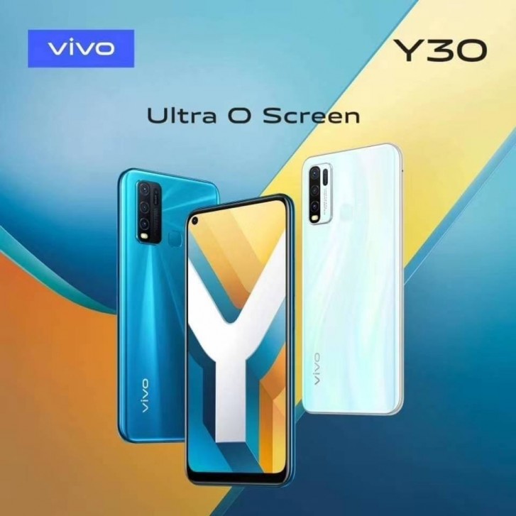 يصل Vivo Y30 غير المُعلن للبيع مع أربع كاميرات في الخلف