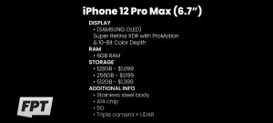 مجموعة iPhone 12 المزعومة بالأسعار والمواصفات الرئيسية