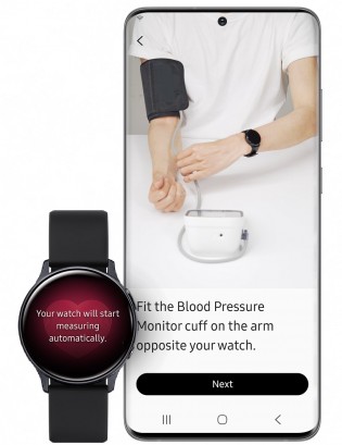 مراقبة ضغط الدم باستخدام تطبيق Samsung Health Monitor