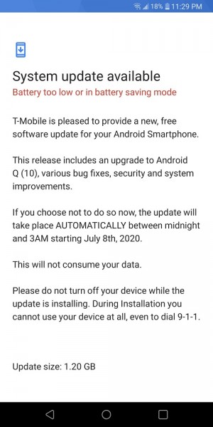 تحصل LG Stylo 5 من T-Mobile على تحديث Android 10