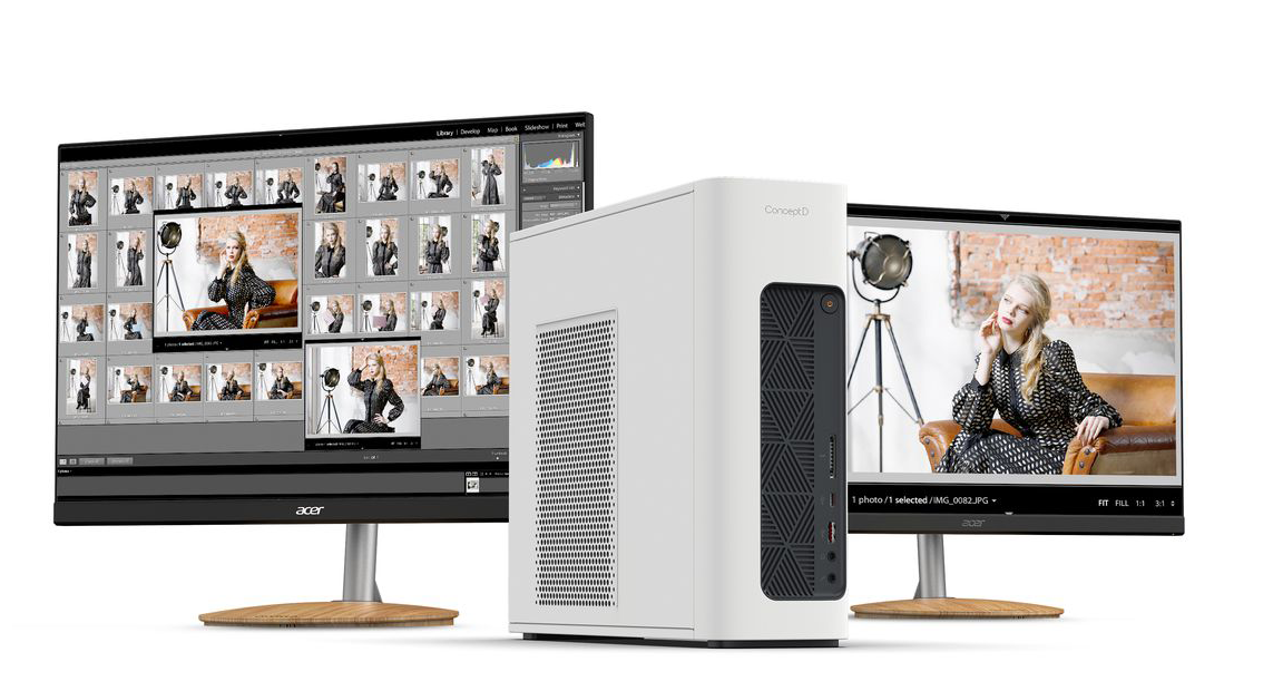 Acer تكشف عن أجهزة حاسب مكتبي وشاشات مع أجهزة حاسب جديدة في خط إنتاج ConceptD