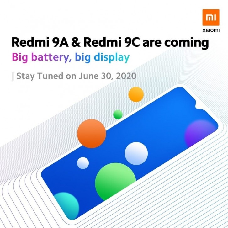Redmi 9A و Redmi 9C لأول مرة في 30 يونيو ، تسرب الصور