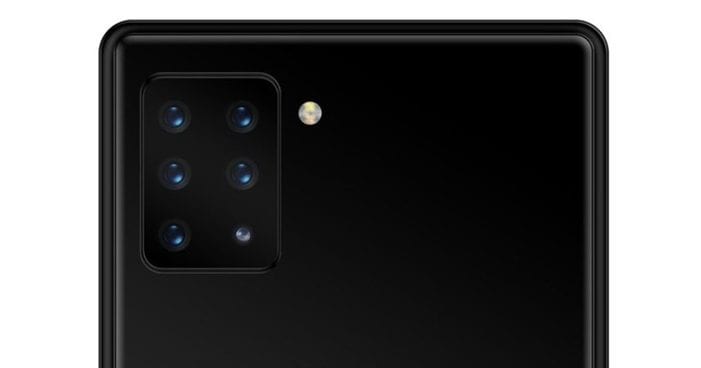 سامسونج تسجل براءة إختراع لهاتف يتميز بعدد 6 من الكاميرات في الجهة الخلفية