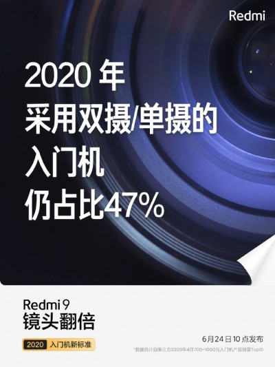 ستطلق Xiaomi إطلاق Redmi 9 في الصين في 24 يونيو