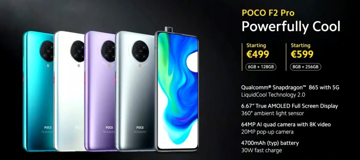يكلف Poco F2 Pro أكثر من 500 يورو في أوروبا ، إذا اشتريت من Mi.com