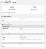 قوائم OnePlus A2003 GeekBench