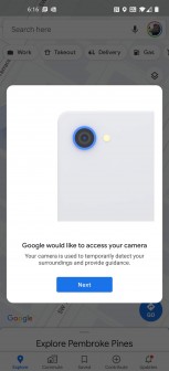 معايرة موقع AR خرائط Google Live View