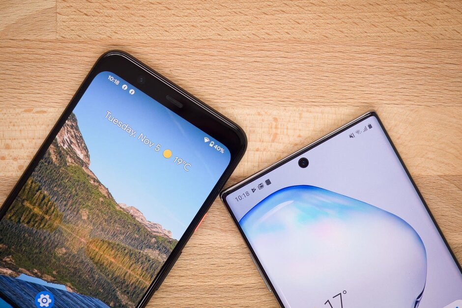 Google Pixel 4 XL مقابل Samsung Galaxy Note 10+