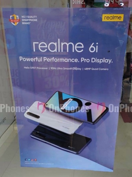 سيظهر Realme 6s لأول مرة في الهند باسم Realme 6i الأسبوع المقبل