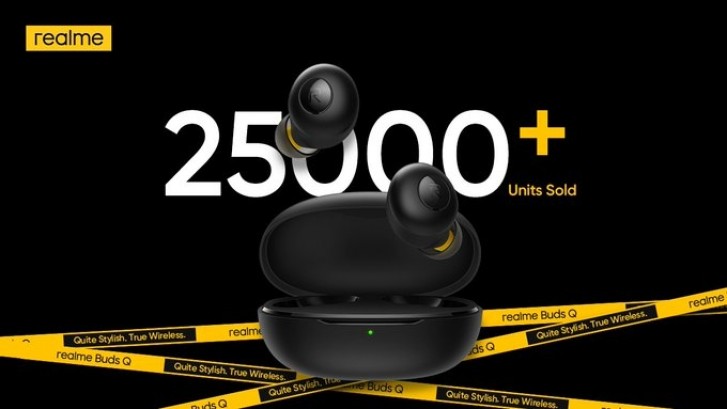 يدفع Realme 25000 Buds Q في يوم افتتاح المبيعات