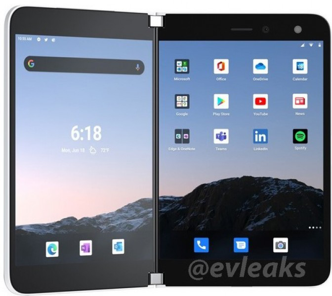 تسريبات مصورة تشير إلى خطط مايكروسوفت لإطلاق جهاز Surface Duo قريباً