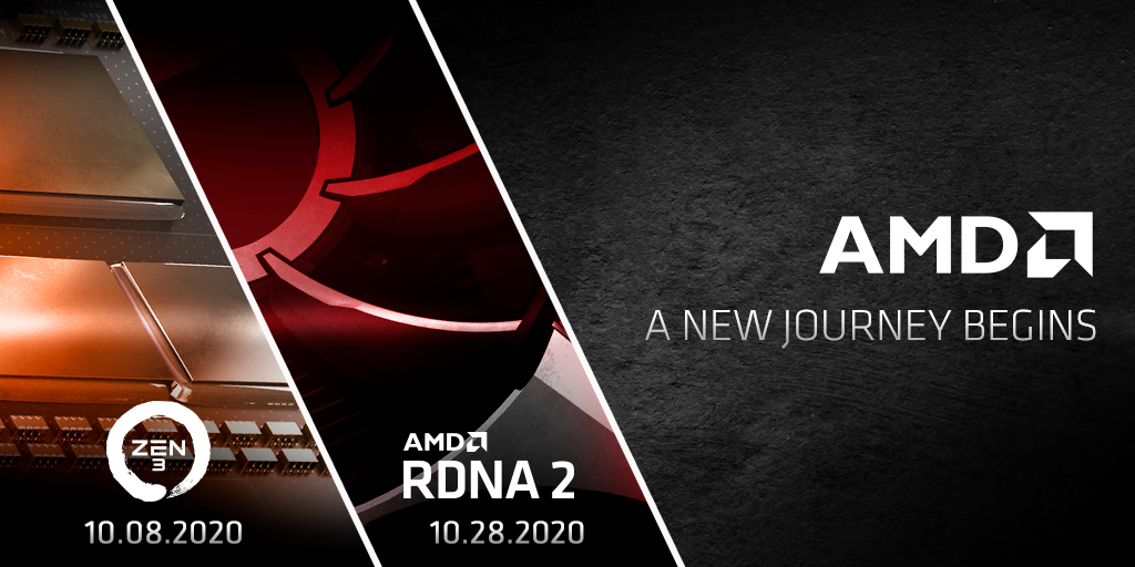 AMD تحدد يوم 8 من أكتوبر للإعلان عن Zen3 و28 من أكتوبر للإعلان عن Radeon RX 6000