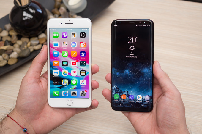 Apple iPhone 8 Plus vs Samsung Galaxy S8 +