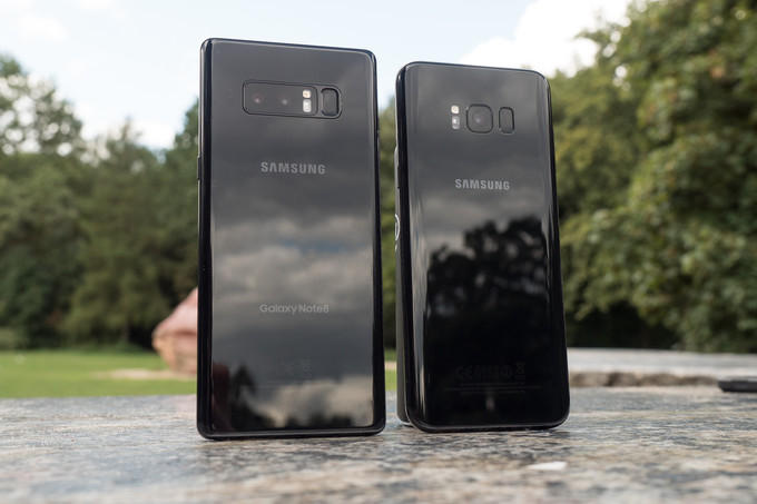 Samsung Galaxy Note 8 مقابل Galaxy S8 +