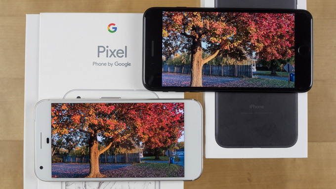 مقارنة بين Google Pixel XL و Apple iPhone 7 Plus