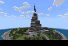 استكشف برج خليفة وبرج المملكة في Minecraft RTX على Geforce RTX.
