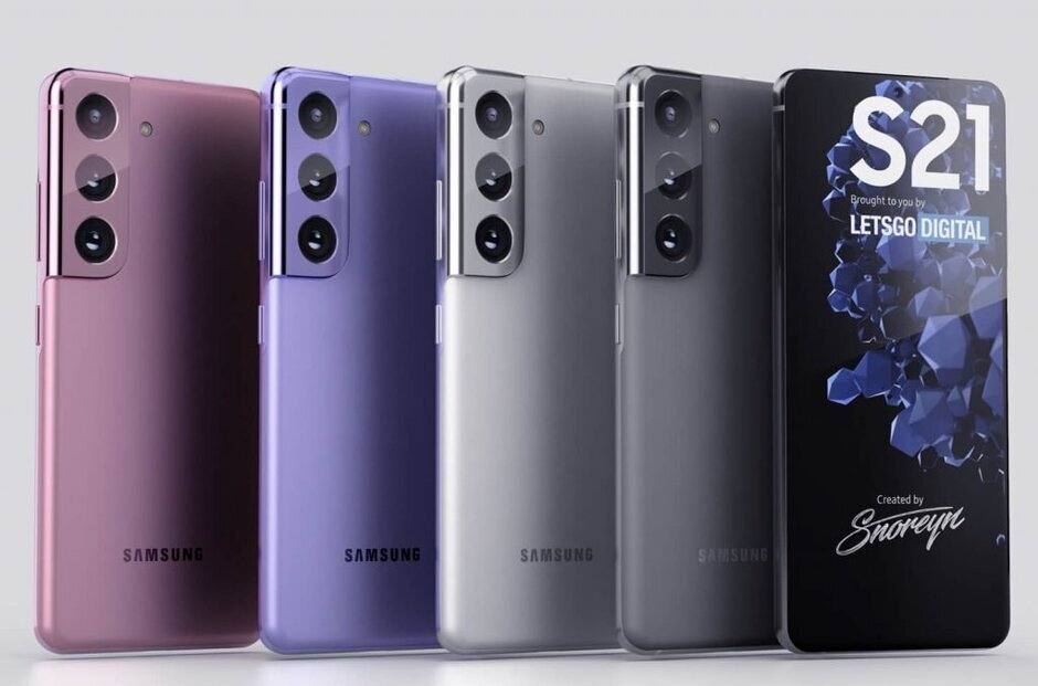 ألوان Galaxy S21 ، يتم عرضها بواسطة LetsGoDigital - Samsung Galaxy S21 مقابل Google Pixel 5