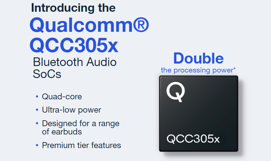 كوالكوم تعلن عن سلسلة شرائح QCC305x التي تدعم الجيل القادم من السماعات اللاسلكية