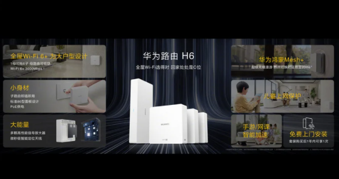 هواوي تطلق جهاز راوتر H6 بنظام HarmonyOS وتغطية تصل إلى 200 متر