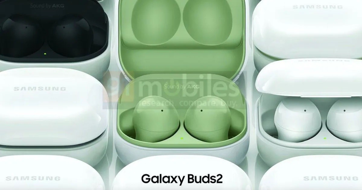 يظهر Samsung Galaxy Buds2 في صور مسربة ، كاشفة عن خيارات التصميم والألوان