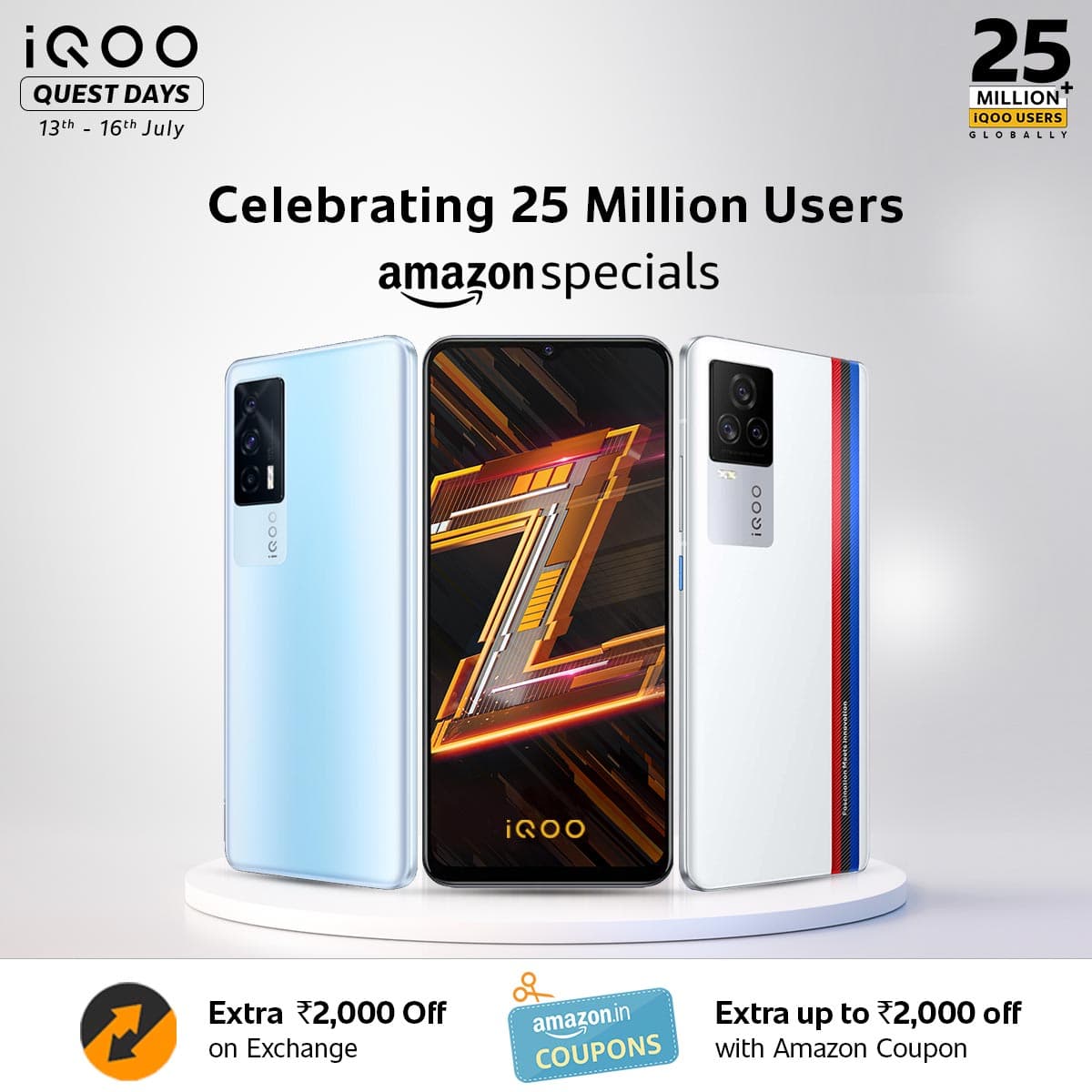 عدد مستخدمو iQOO يصل إلى 25 مليون مستخدم على مستوى العالم.. والشركة تعقد صفقات خاصة للاحتفال