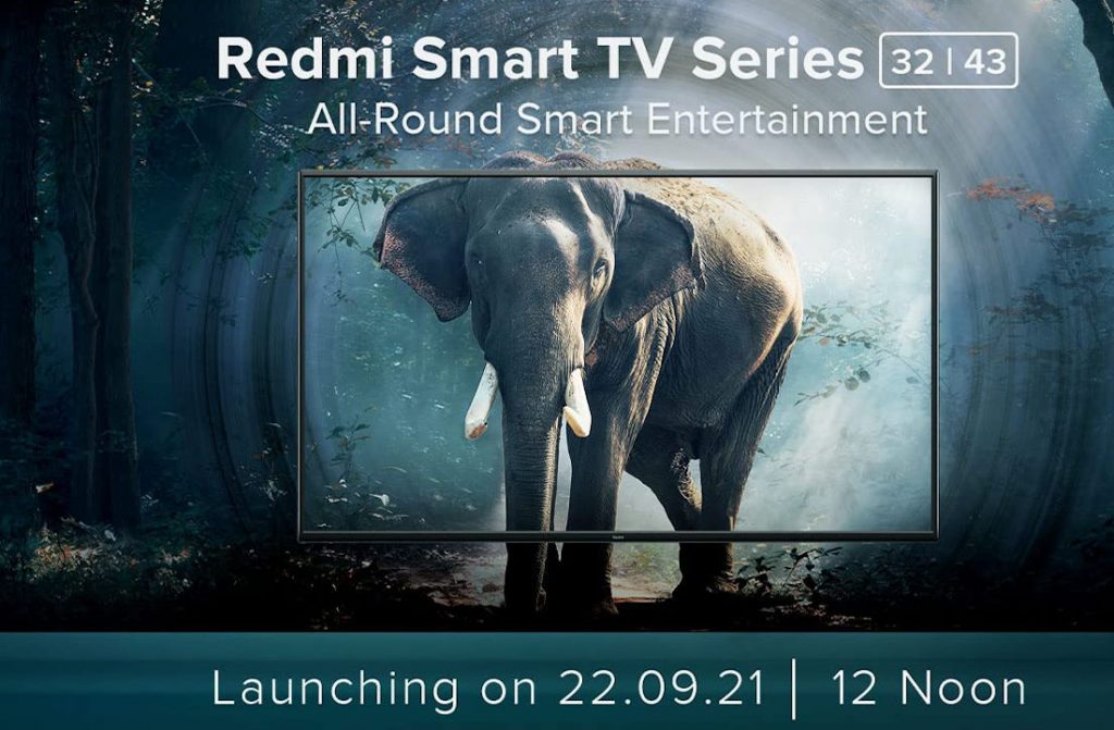 إطلاق تليفزيونات Redmi بحجم 32 بوصة و 43 بوصة مع نظام Android TV 11 في 22 سبتمبر بالهند