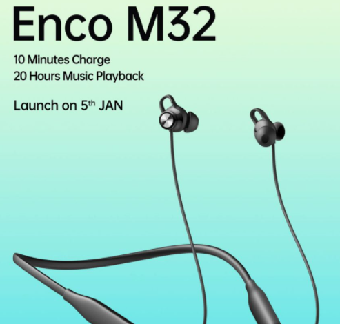 إطلاق OPPO Enco M32 في الهند في 5 يناير