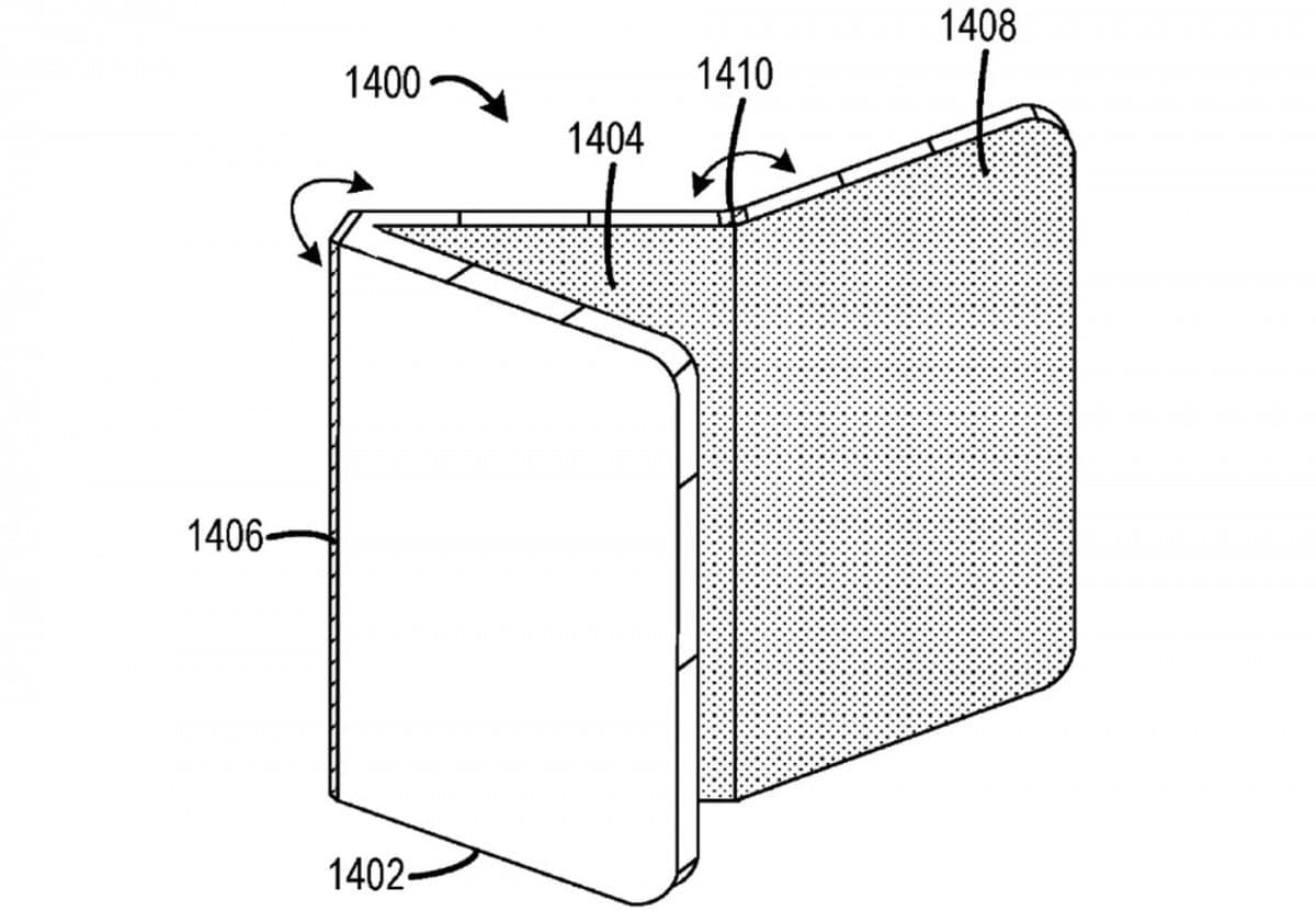 براءة اختراع من مايكروسوفت تكشف عن هاتف Surface قابل للطي ثلاثة مرات