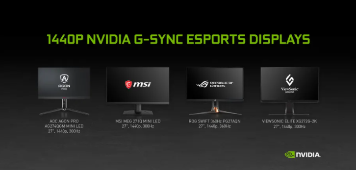 Nvidia تدعم شاشات G-Sync بميزة التبديل بين 1440 و 1080 بيكسل #CES2022