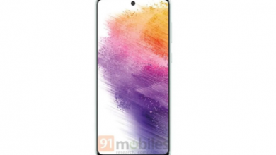 هاتف Galaxy A73 5G يظهر في صورة دعائية تكشف عن التصميم