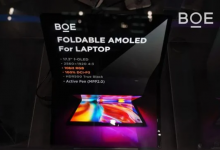 BOE تكشف عن شاشة AMOLED قابل للطي بحجم 17.3 إنش لأجهزة Asus