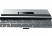 الكشف عن الحاسب المحمول Lenovo MOZI مع جهاز عرض مدمج ولوحة مفاتيح قابلة للسحب