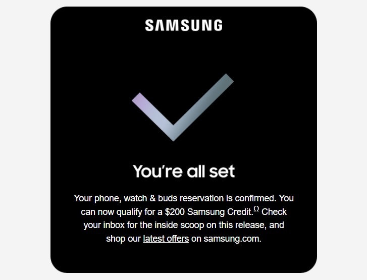 يمكنك بالفعل حجز هاتف Galaxy Z جديد قابل للطي ، أو Watch5 أو Buds ، وستحصل على رصيد بقيمة 200 دولار إذا قمت بذلك