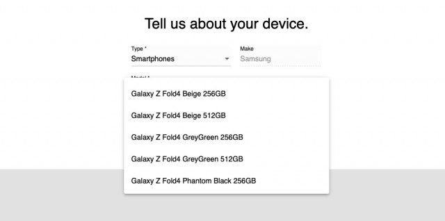خيارات ألوان Galaxy Z Fold4