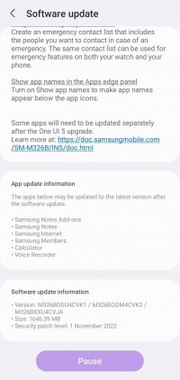 يصل تحديث One UI 5 / Android 13 إلى Samsung Galaxy M32 5G