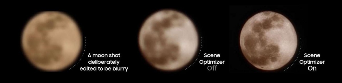   لقطة القمر من سامسونج هي محسِّن المشهد ودقة فائقة وسحر الذكاء الاصطناعي
