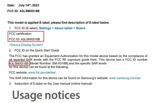 Samsung Galaxy Tab S9 FE Global variant معتمد من FCC