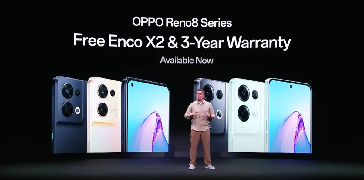 يصل كل من Oppo Reno8 و Reno8 Pro إلى أوروبا ، بينما يصل Oppo Pad Air وملحقاته