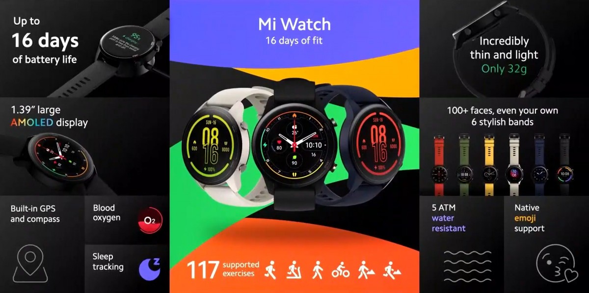 تقدم شركة Xiaomi ساعة Mi Watch إلى أوروبا، بالإضافة إلى شاحن GaN بقدرة 65 واط