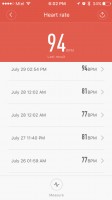 تاريخ معدل ضربات القلب - مراجعة Xiaomi Mi Band 2