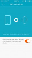 إدارة إشعارات التطبيق - مراجعة Xiaomi Mi Band 2