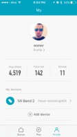 تطبيق Mi Fit وتتبع الوزن - مراجعة Xiaomi Mi Band 2