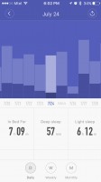 تاريخ النوم - مراجعة Xiaomi Mi Band 2