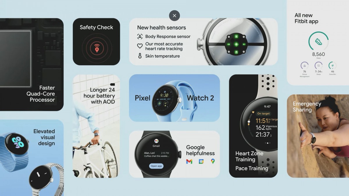 تصل Google Pixel Watch 2 مع مجموعة شرائح جديدة وعمر بطارية محسّن